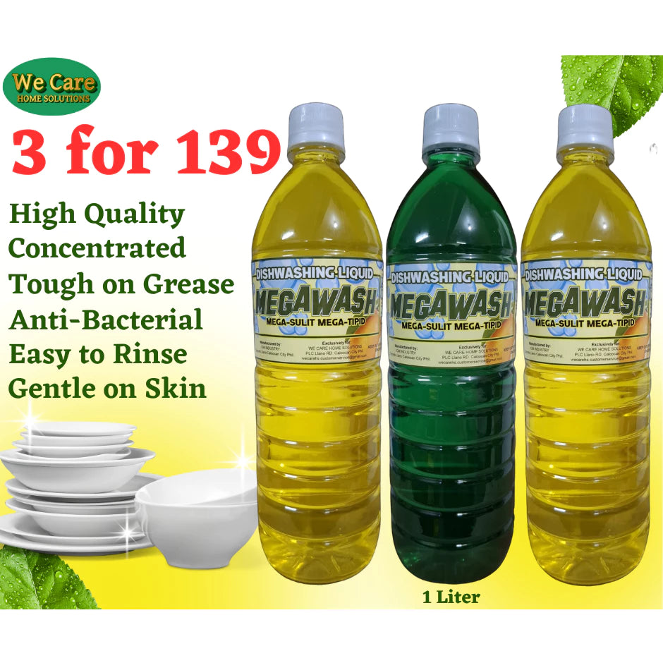 MEGAWASH Dishwashing Liquid 1 Liter (3 for 139)