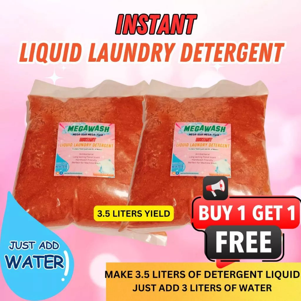 MEGAWASH Buy1 Take 1 Instant DIY Liquid Laundry Detergent