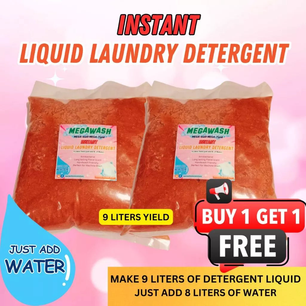MEGAWASH Buy1 Take 1 Instant DIY Liquid Laundry Detergent