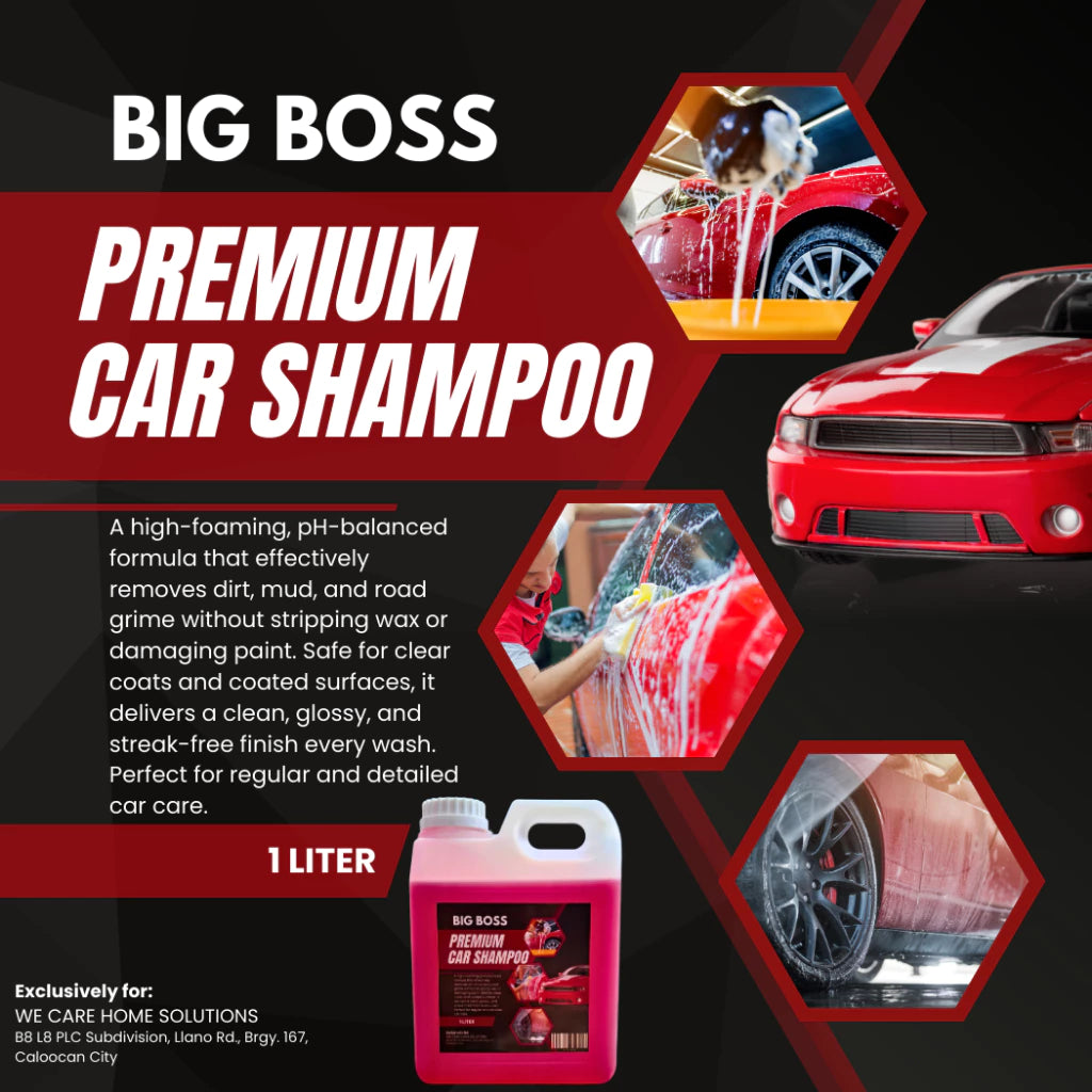 BIG BOSS Premium Car Shampoo / Motorcycle Shampoo 1 Liter