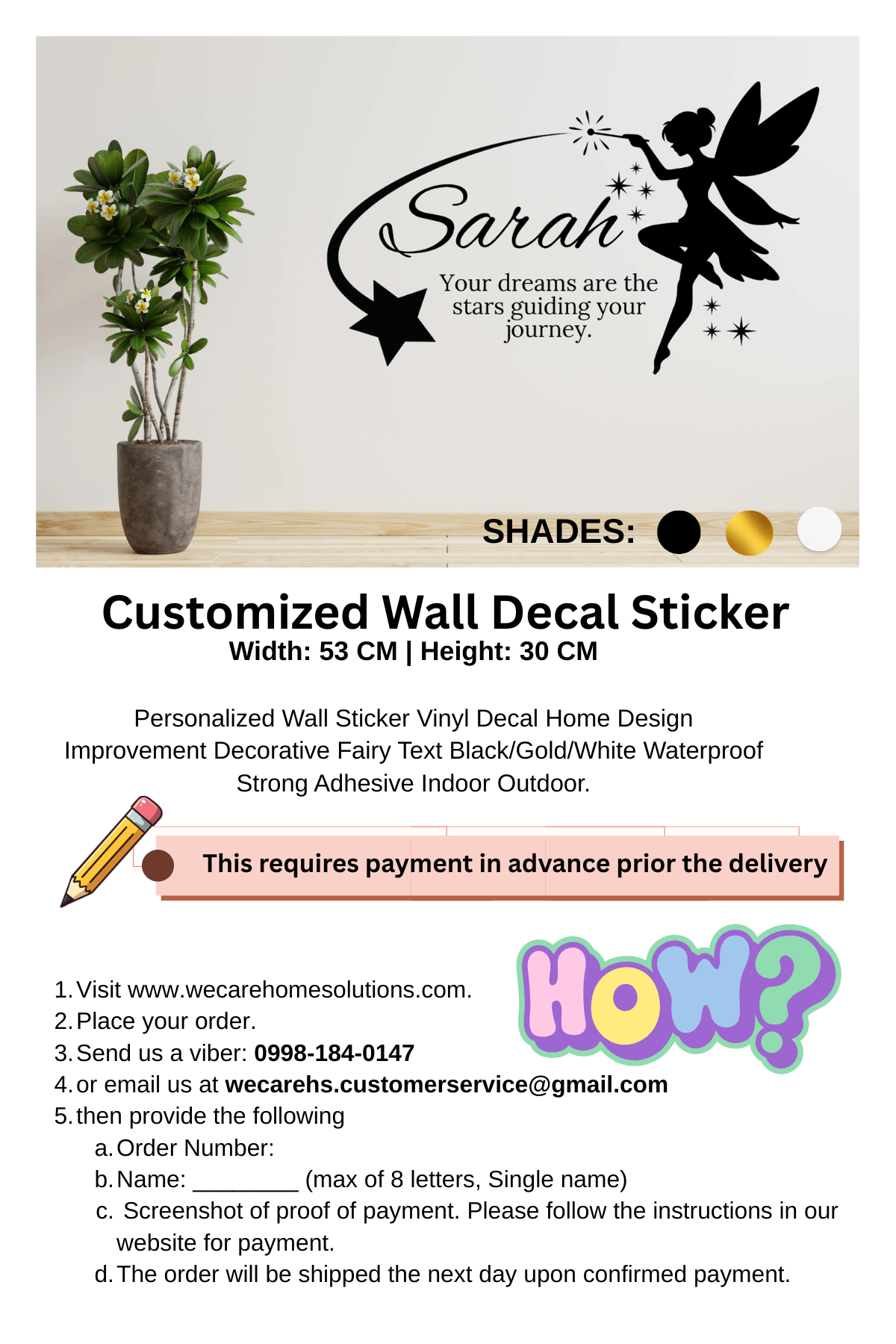 Customized Wall Decal Sticker