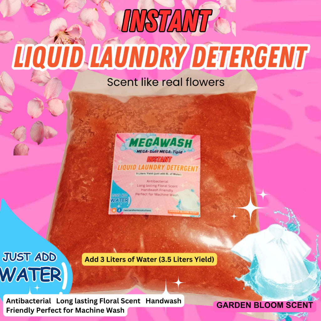 Instant DIY Liquid Laundry Detergent Just Add Water Ready to Use Garden Bloom Scent