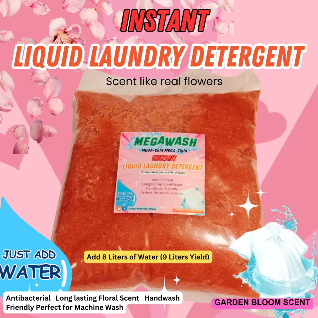 Instant DIY Liquid Laundry Detergent Just Add Water Ready to Use Garden Bloom Scent